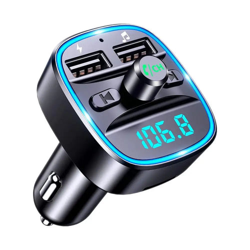 Adaptateur Bluetooth 5.0 allume cigare avec double prise USB de charge